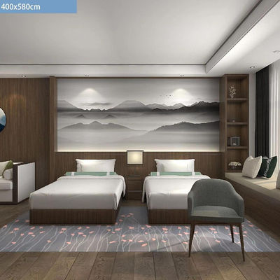Custom Hotel Lobby Tapete de parede a parede para banquete comercial de 5 estrelas Corredor de corredor