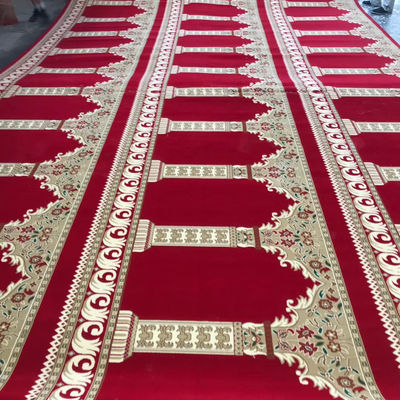 Tapete de rolagem de oração muçulmana de parede a parede para mesquita 3.66/4m*25m Design de padrão retangular