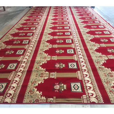 Tapete de rolagem de oração muçulmana de parede a parede para mesquita 3.66/4m*25m Design de padrão retangular