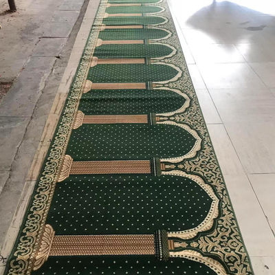 Rolamento de tapete de oração de parede a parede em estilo retangular para oração muçulmana