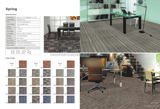 Jacquard Style 60*60 Carpet Tiles A escolha superior da Itália para as necessidades de piso