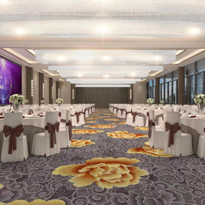 Hotel Lobby Hall 100% Nylon Custom Printing Carpet com estilo de design moderno por tapete