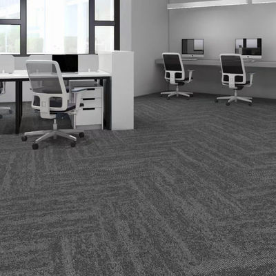 6 mm espessura total 50x50 60x60 tamanho quadrado Loop Pile Carpet Tiles para hotel e escritório
