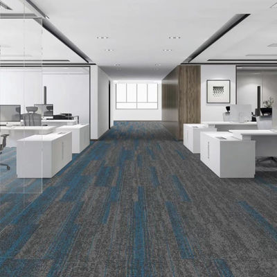 6 mm espessura total 50x50 60x60 tamanho quadrado Loop Pile Carpet Tiles para hotel e escritório