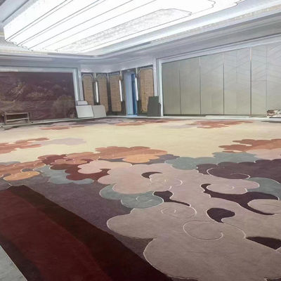 Tapete de alta qualidade de padrão floral feito à mão Tapete de lã da Zelândia para hotel de 5 estrelas