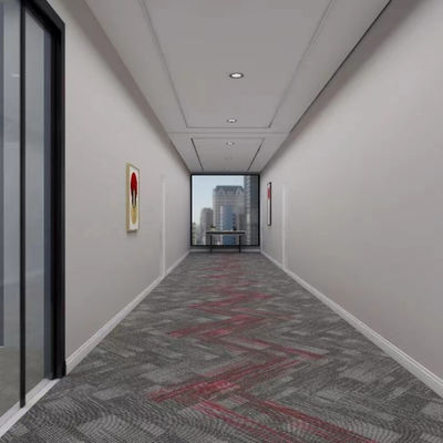Hotel e escritório azulejos de carpete de nylon 50x50 tamanho quadrado espessura total 6mm fácil de instalar