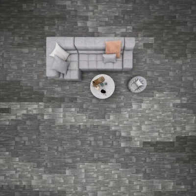 Hotel e escritório azulejos de carpete de nylon 50x50 tamanho quadrado espessura total 6mm fácil de instalar