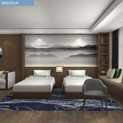 Tapete impresso personalizado de pilha alta para decoração de hotel de estilo de design moderno