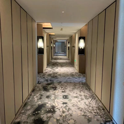 Impressão personalizada de tapete Axminster de pilha alta em material de nylon para piso de hotel