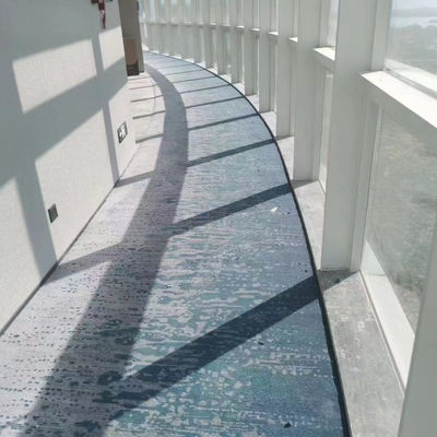 Impressão personalizada de tapete Axminster de pilha alta em material de nylon para piso de hotel