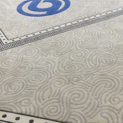 Tapete e tapete de cor branca com design personalizado de lã/arcílico