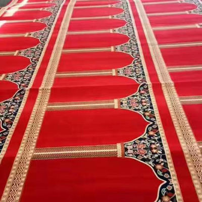 Rolo de tapete de mesquita lavável à mão ou à máquina em qualquer cor para oração de parede a parede