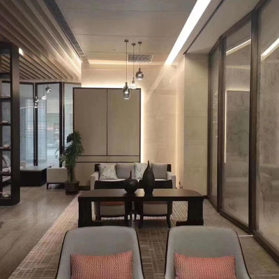Sala comercial Tapetes de nylon impressos personalizados para estilo de design moderno de parede a parede