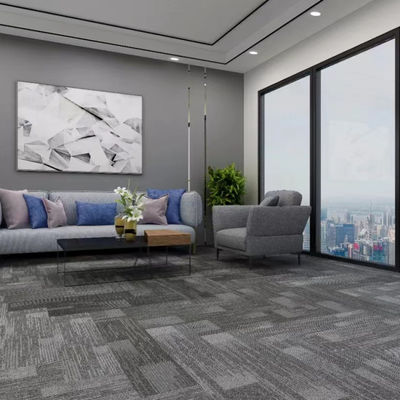 50x50cm Quadrados Carpet Tiles Luxury 100% Nylon Material para escritório Forma retangular