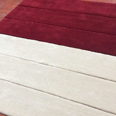 Medium Pile Tufting feito à mão Tapete de cor branca e tapete Design personalizado para estilo moderno