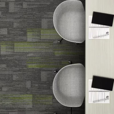 Telas de tapetes de escritório feitas a máquina 50x50cm Quadrados para solução de piso de escritório