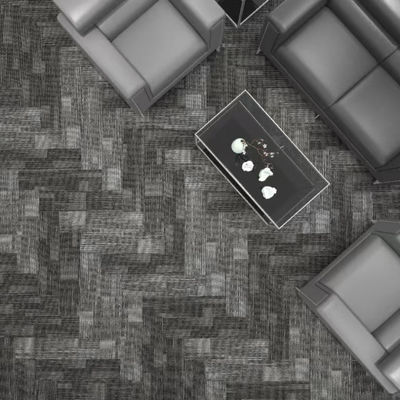 Telas de tapetes de escritório feitas a máquina 50x50cm Quadrados para solução de piso de escritório