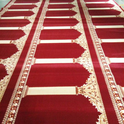 8mm Pile Height Antiderrapante Mosque Tapete Roll em Design para Pakistan Mosque