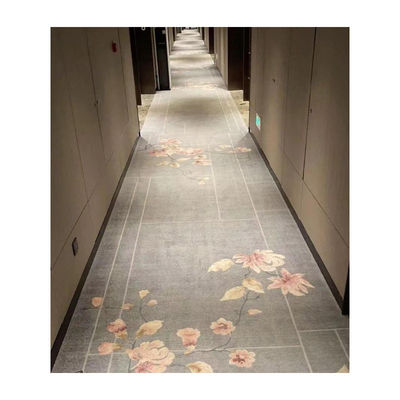 Tapetes de impressão personalizados de nylon de padrão floral para decoração de hotel de design moderno