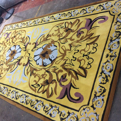 Tapete floral feito à mão para sala de estar de hotel em qualquer padrão de cor e design