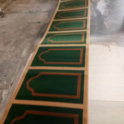 Rectângulo Axminster padrões personalizados 4 * 25 rolos tapetes personalizados para o tapete de oração da mesquita