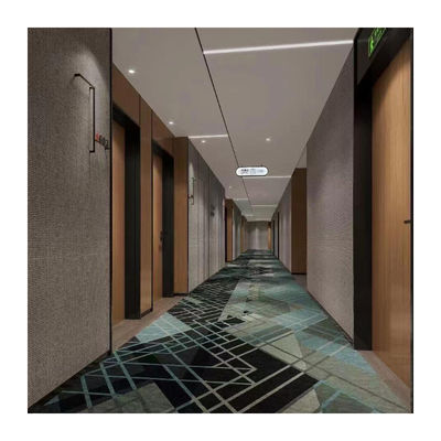 Carpetes de hotel de impressão personalizada de nylon de pilha alta Estilo de design moderno para hall de lobby