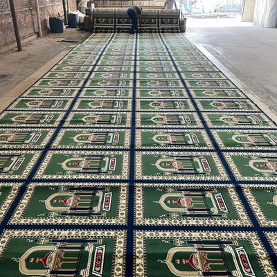 Jute ou PP de apoio padrões personalizados Mosteiro tapete de oração para a mesquita muçulmana 4 * 25 rolo