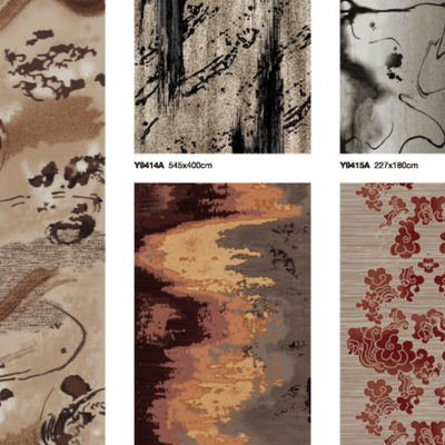 80% de lã e 20% de fibras de fio de nylon Axminster Tapete de lã da Zelândia com padrão Jacquard