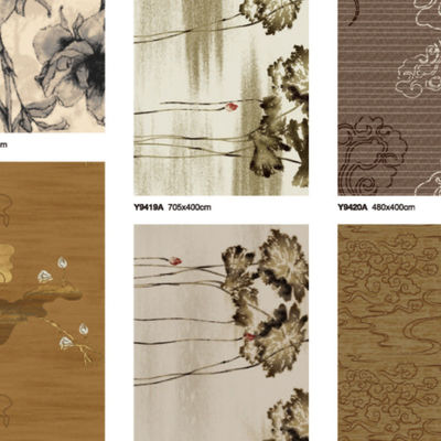 80% de lã e 20% de fibras de fio de nylon Axminster Tapete de lã da Zelândia com padrão Jacquard