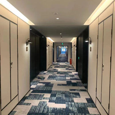 Cor personalizada do lobby do hotel Tapete de parede a parede para sala de banquetes resistente a incêndio de 5 estrelas