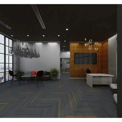 Tapete de azulejos de escritório modular de PP de nylon para azulejos de alfombra removíveis de luxo