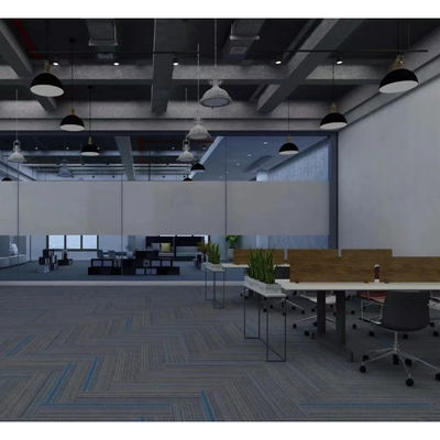 Tapete de azulejos de escritório modular de PP de nylon para azulejos de alfombra removíveis de luxo