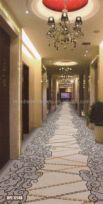 Square Design Axminster Fireproof Tapete de hotel com 80% de lã e 20% de material de nylon