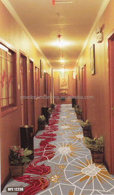 Square Design Axminster Fireproof Tapete de hotel com 80% de lã e 20% de material de nylon