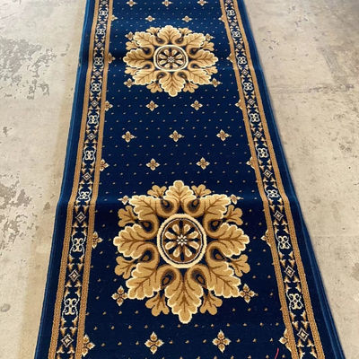 80% de lã 20% de nylon máquina tecido tapete para a oração da mesquita padrões personalizados 4 * 25 rolo