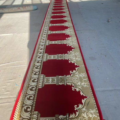 Jute Backing Padrões personalizados Tapete de oração da mesquita 4 * 25 rolo para decoração de restaurante