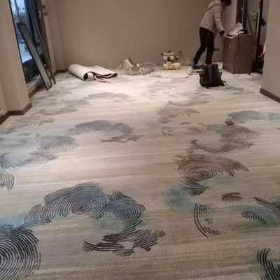 Hotéis Parede a parede máquina de piso comercial feito tapete à prova de fogo para decoração