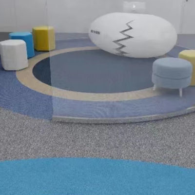 Tapete de escritório modular de 50x50 com azulejos de piso de nylon retangular removíveis