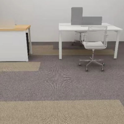 Tapete de escritório modular de 50x50 com azulejos de piso de nylon retangular removíveis