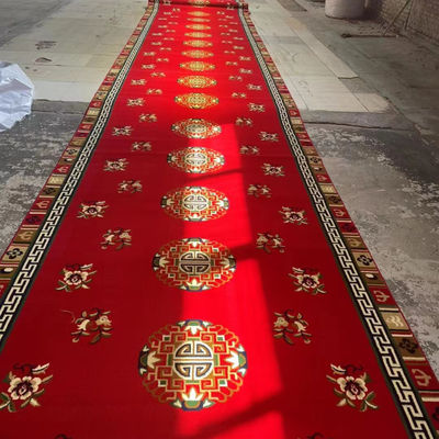 OEM ODM Padrões personalizados 4 * 25 Roll Axminster Mosque Carpet de Oração para Mosque Muçulmano
