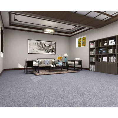 Modelo simples 25 * 100cm Chapas de carpete de nylon de cor pura perfeitas para carpete modular de escritório