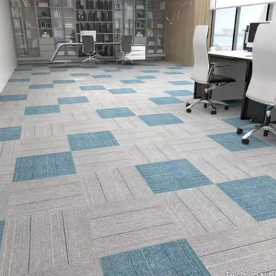 Tapete de escritório modular de luxo azulejos de tapete removíveis 50x50 com pilha de loop simples