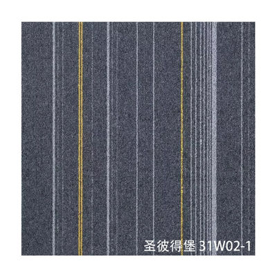 Telas de carpete de escritório comercial com suporte de PVC e design modular em estilo de base