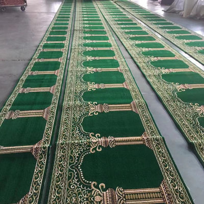 Tapete de oração da mesquita lavável tecido a máquina de 4*25 rolos para padrões personalizados