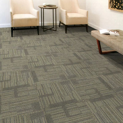 Comércio de escritório modular PE azulejos de tapete de apoio 50x50 com quadrado padrão quebra-cabeça