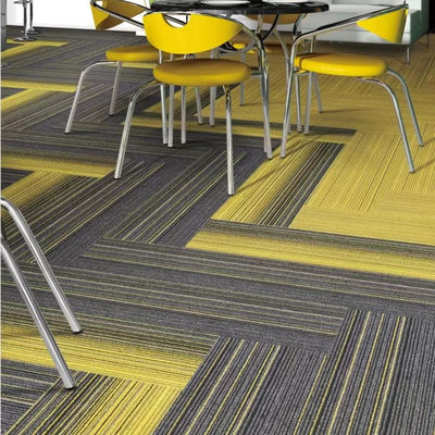 OEM Lavável PVC Fibra de Vidro azulejos de tapete de apoio para escritório comercial Modular 50x50