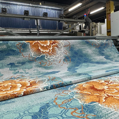 Padrão Geométrico Reversível 80% Lana 20% Nylon Broadloom Máquina Feita Axminster Tapete