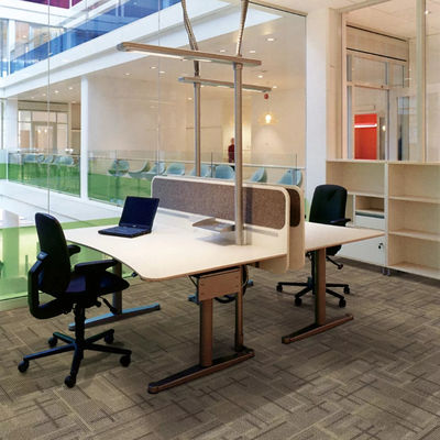 50x50 azulejos de carpete de escritório removíveis 3 kg/m2 retângulo para espaços profissionais