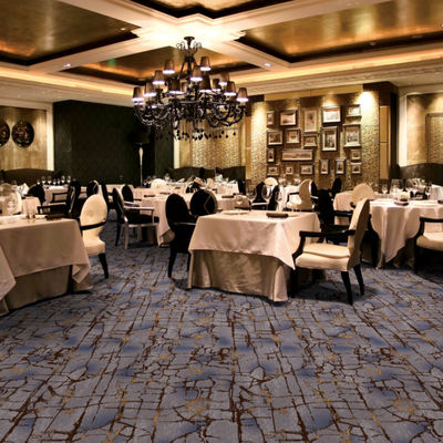 Rectângulo Axminster Tapete Luxury Hotel piso Impressão de Design Personalizado Tapete de quarto de hotel para 5 estrelas