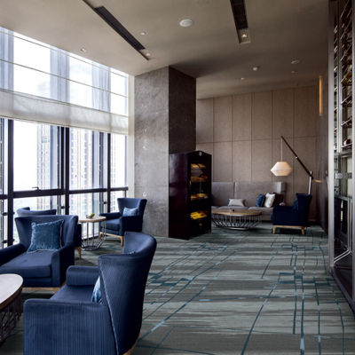 Rectângulo Axminster Tapete Luxury Hotel piso Impressão de Design Personalizado Tapete de quarto de hotel para 5 estrelas